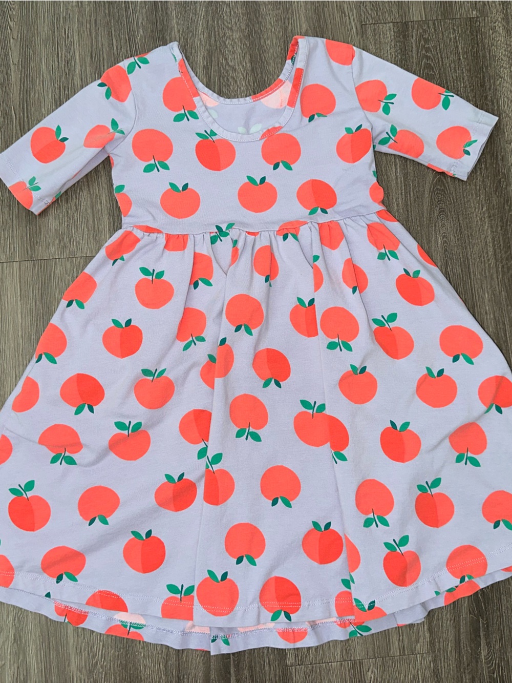 Hanna Andersson Lavender dress with peach print